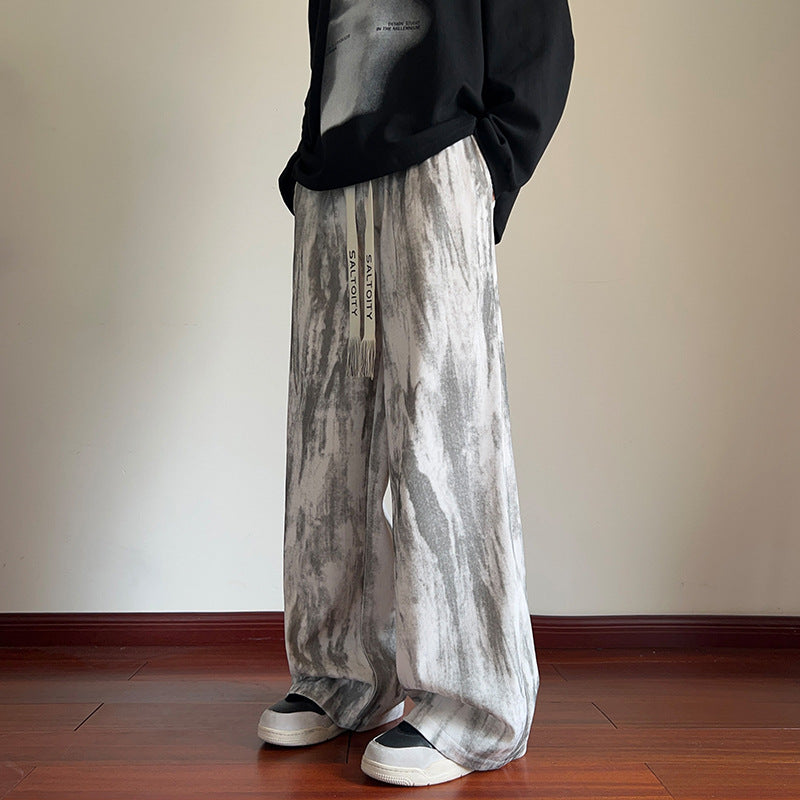 Loose, Slimming Straight-leg Athletic Pants