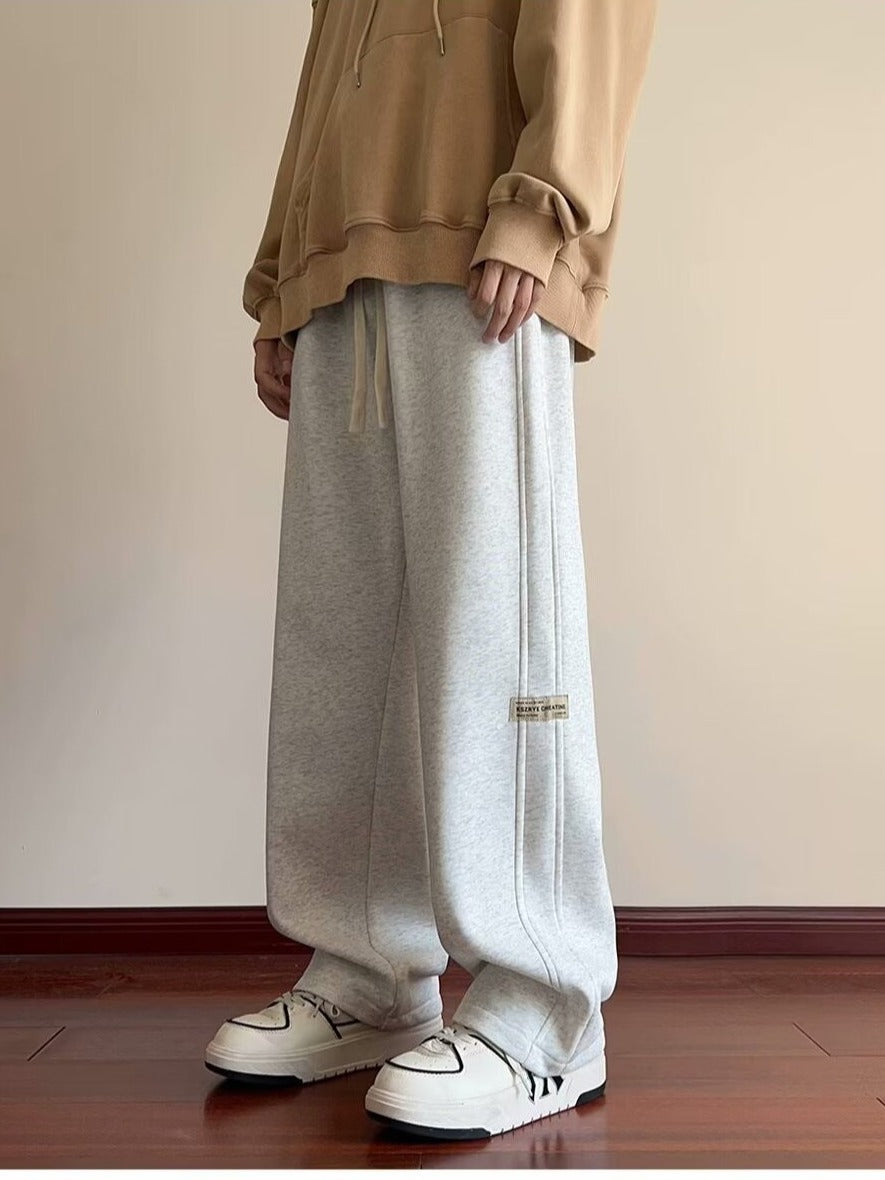 Men's American Style Loose Straight Casual Sports Trousers