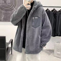 Winter Lambswool Coat Jacket Padded Outerwear Casual Top