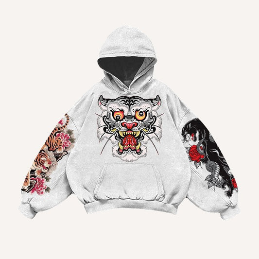 Fashion Casual Printed Polyester Sweater