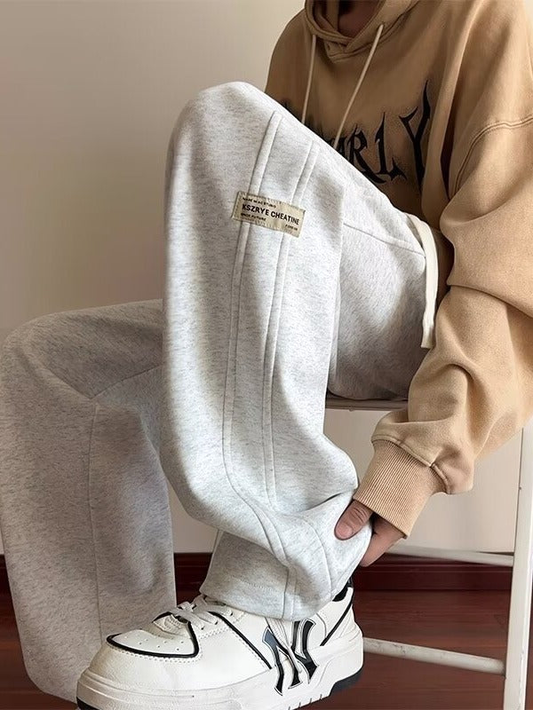 Men's American Style Loose Straight Casual Sports Trousers