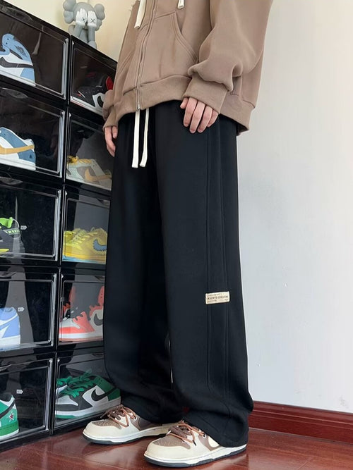 Men's American Style Loose Straight Casual Sports Trousers