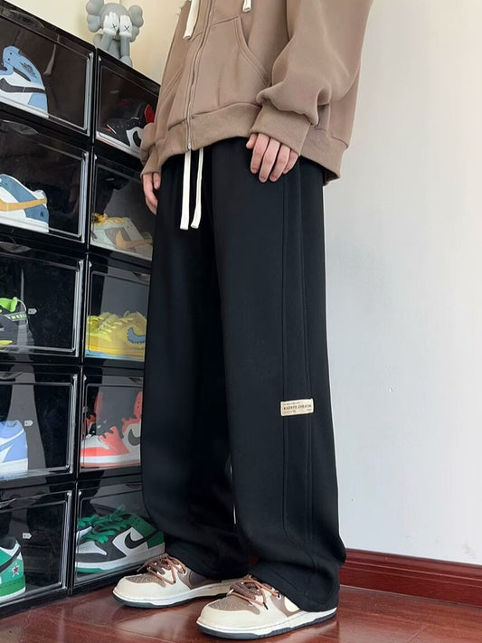 Men's American Style Loose Straight Casual Sports Trousers